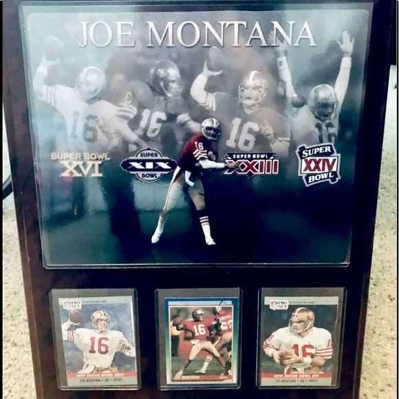 N/A Other - Joe Montana San Francisco 49er 12X15 Player Plaque